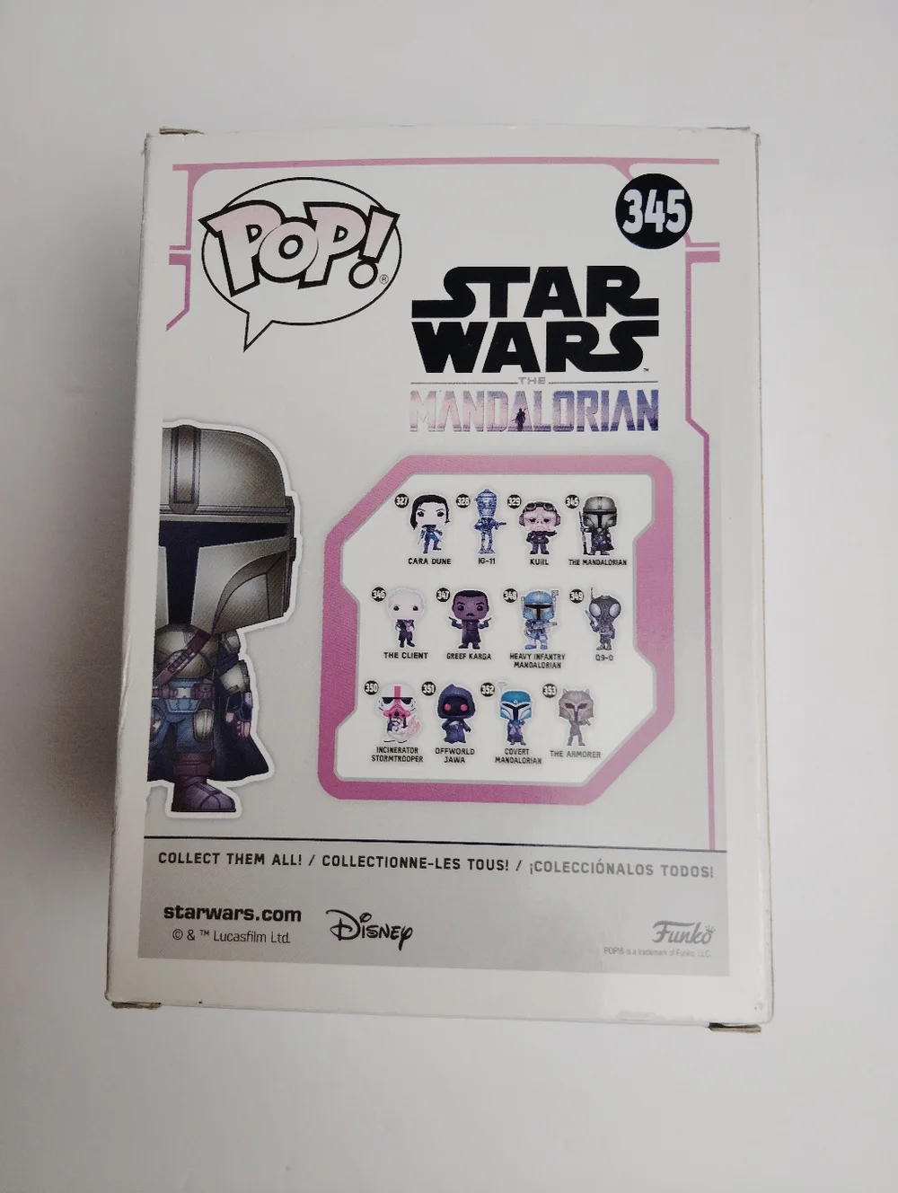 The Mandalorian - Mandalorian Funko Pop Bobblehead #345 Vinyl Figure  - Picture 5 of 7